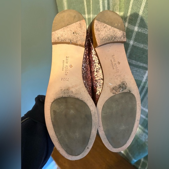 Kate Spade Pink Glitter Cora Loafers - Picture 5 of 6